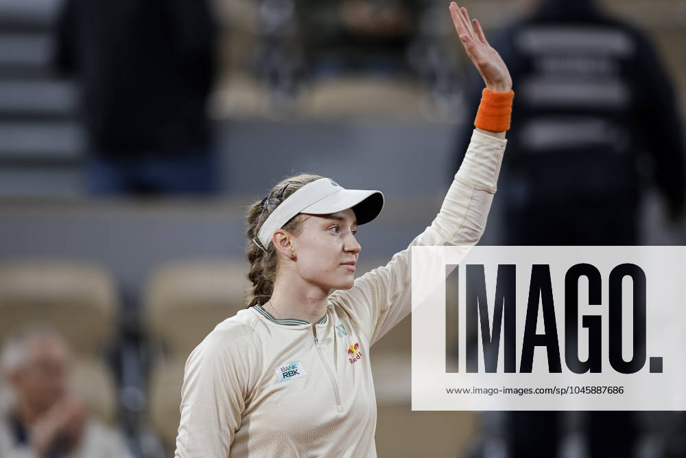 Elena Rybakina of Kazakistan in action against Elise Mertens of Belgium during 2024 French Open Day 7 at Roland Garros on June 1, 2024 in Paris, France Photo by JustPcictures Paris Roland Garros France