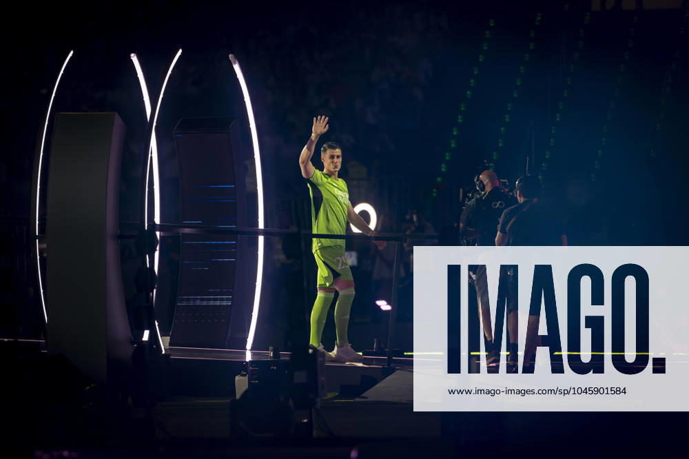 Real Madrid UEFA Champions League Trophy Parade 2024 Kepa Arrizabalaga of Real Madrid seen entering at Santiago Bernabeu Stadium during Real Madrid UEFA Champions League Trophy Parade on June 2, 2024 in Madrid, Spain. Madrid Estadio Santiago Bernabeu Madrid Spain