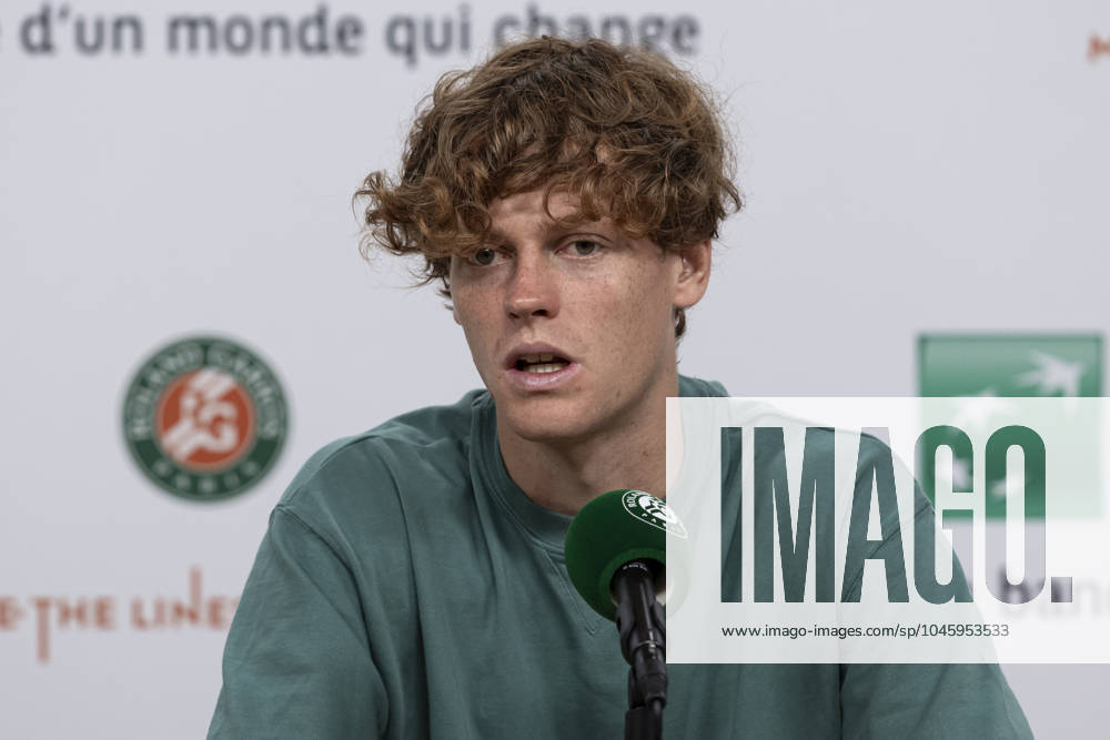 2024 French Open - Day 10 Jannik Sinner is giving an interview after the match against Grigor Dimitrov at the Roland Garros Grand Slam Tournament on Day 10 in Paris, France, on June 4, 2024. Paris France