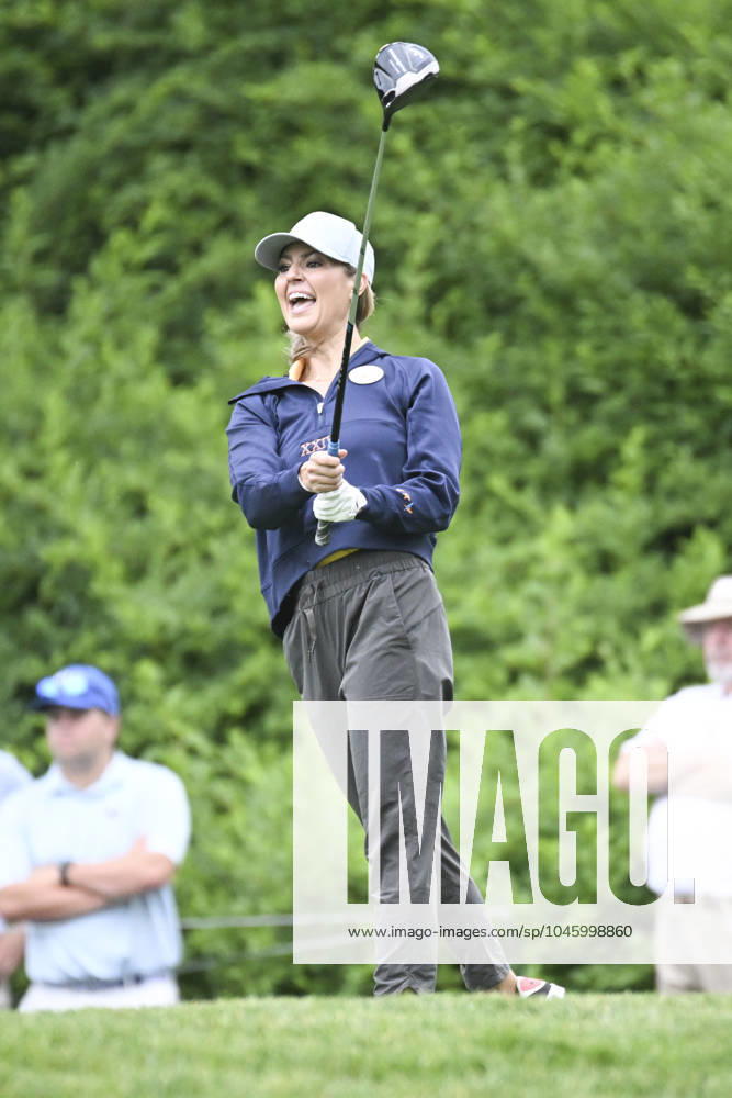 Amanda Balionis tees off on the 10th hole during the Golden Bear Pro Am at the Memorial Tournament in Dublin, Ohio. Cal Media Dublin USA - ZUMAc04_ 20240605_zma_c04_036