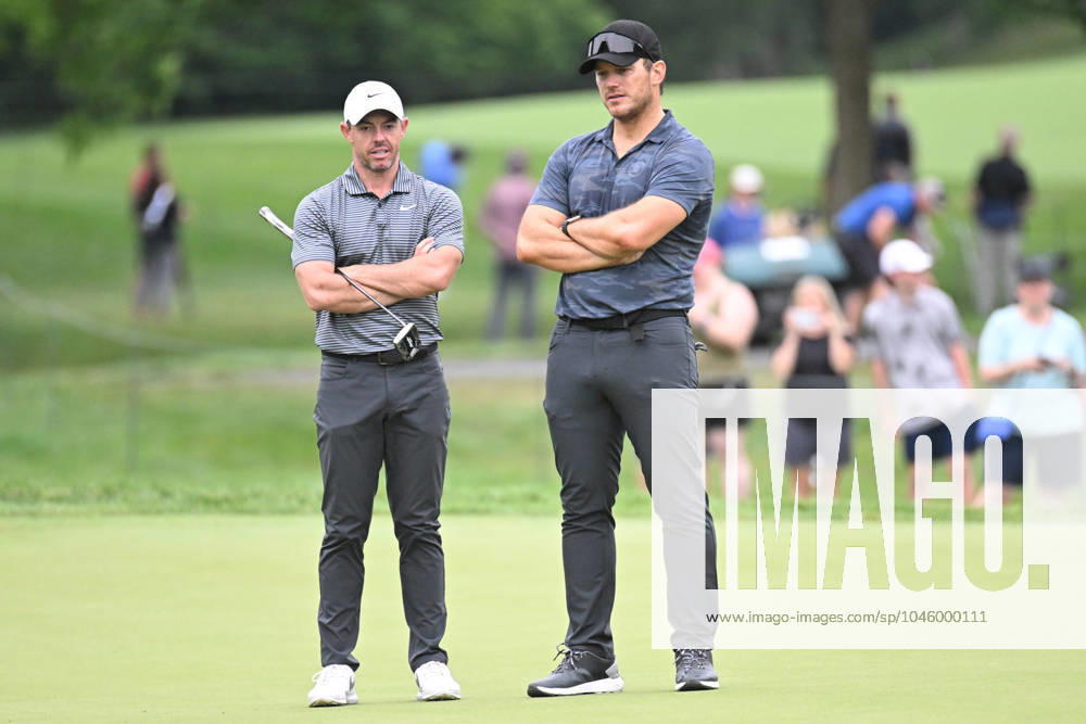Rory McIlroy (NIR) and Christopher Pratt on the 9th hole during the Golden Bear Pro Am at the Memorial Tournament in Dublin, Ohio. Cal Media Dublin USA - ZUMAc04_ 20240605_zma_c04_032