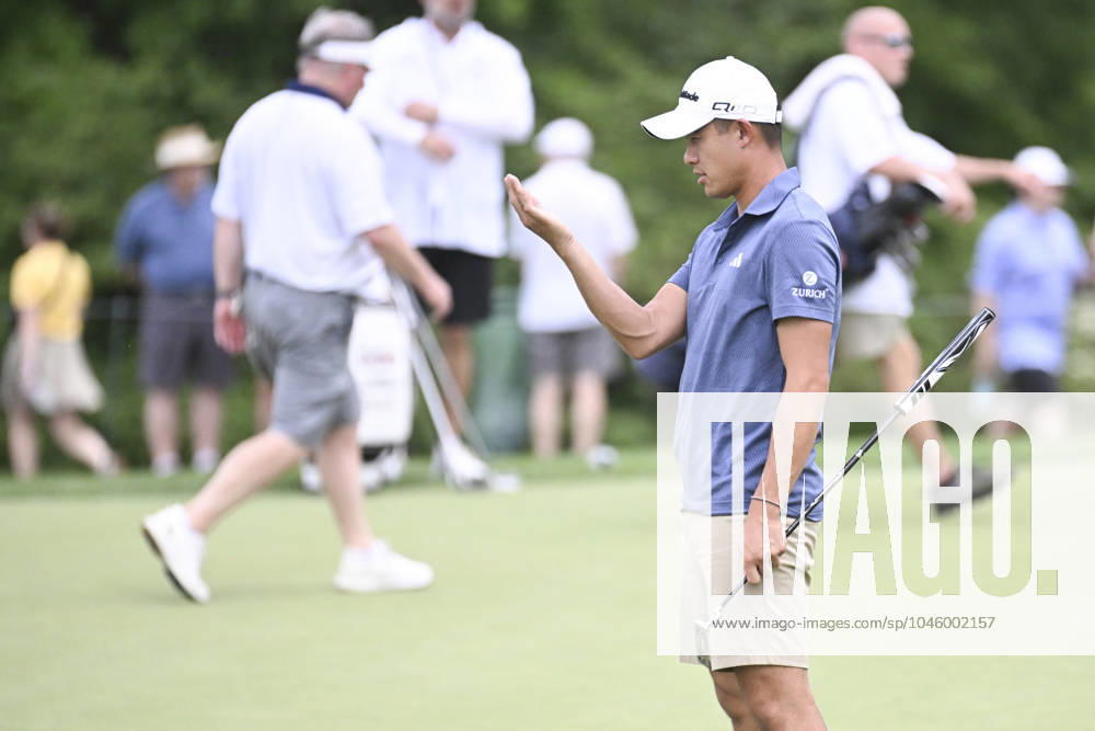 Amanda Balionis tees off on the 10th hole during the Golden Bear Pro Am at the Memorial Tournament in Dublin, Ohio. Cal Media Dublin USA - ZUMAc04_ 20240605_zma_c04_072