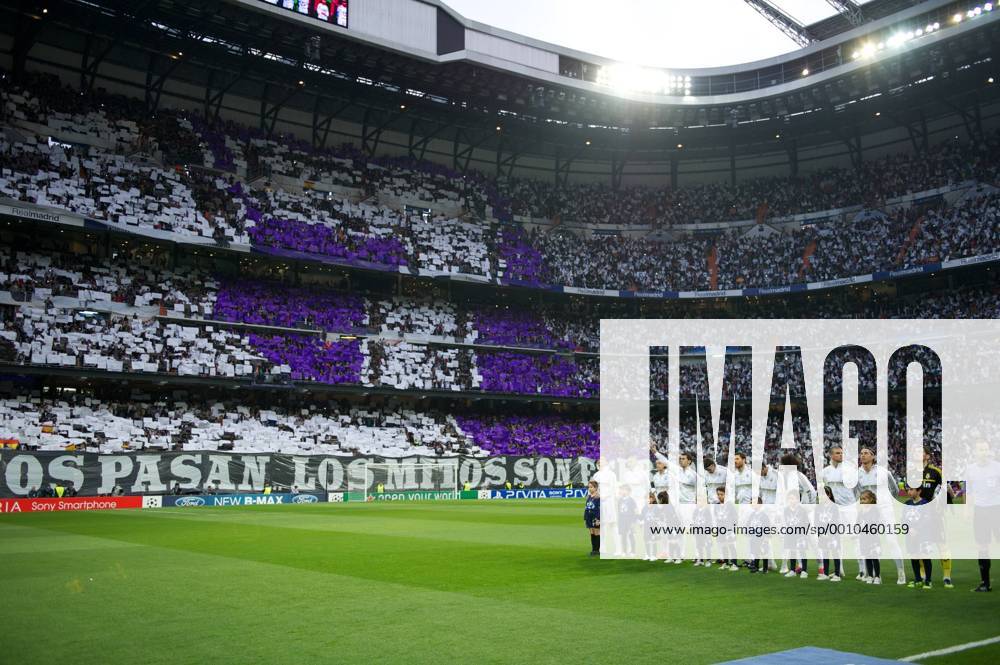 UEFA Champions League -- Real Madrid CF - Real Madrid players before the UEFA Champions League SemiFinal 2nd Leg match at the Estadio Santiago Bernabeu. ZWEIx xPropagandax