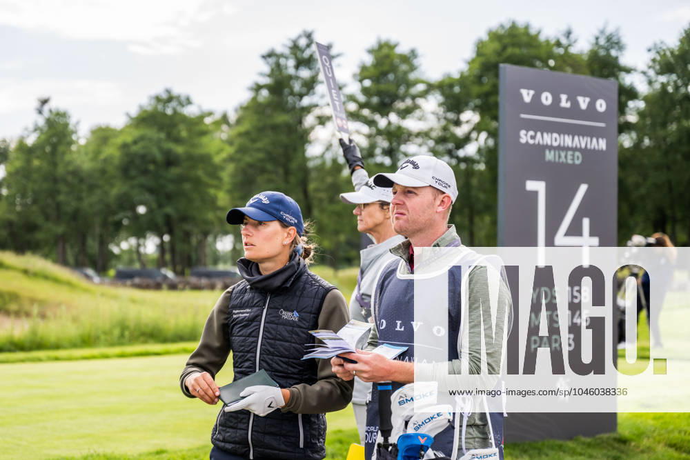 And and during the first round of the 2024 Scandinavian Mixed Golf Tournament on June 6, 2024 in Helsingborg Photo Petter Arvidson BILDBYRAN kod PA PA0826 golf scandinavian mixed bbeng volvo car scandinavian mixed