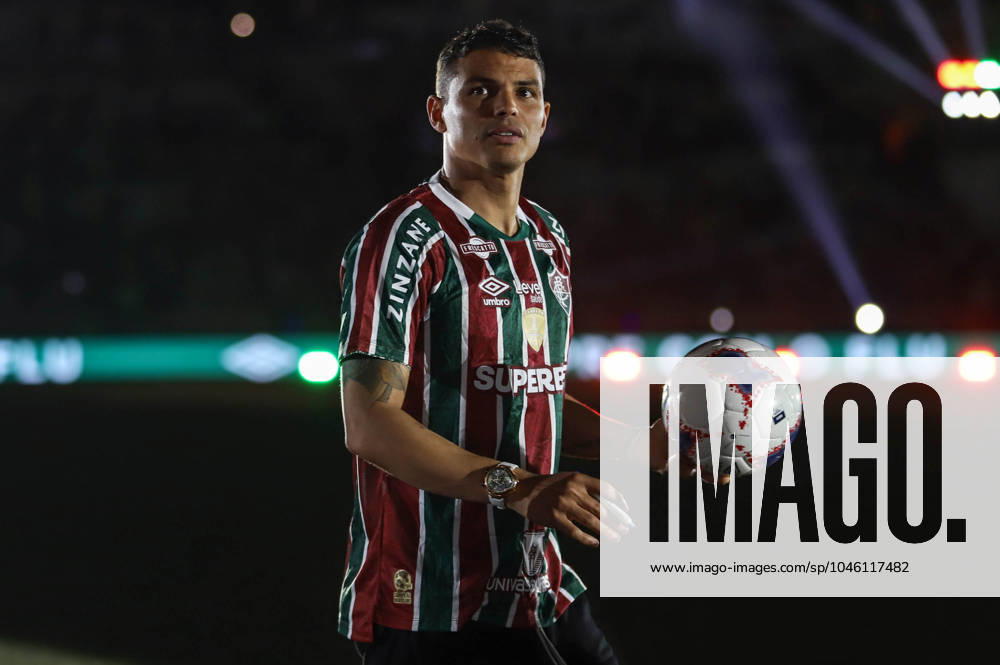 Apresentacao de Thiago Silva RIO DE JANEIRO (RJ), 06 07 2024 - Football Presentation of Thiago Silva - Fluminense presents its new signing, the return of tricolor defender Thiago Silva to Brazil, held at the Maracana Stadium, this Friday (07). IMAGO Felipe Duest Rio de Janeiro Brasil