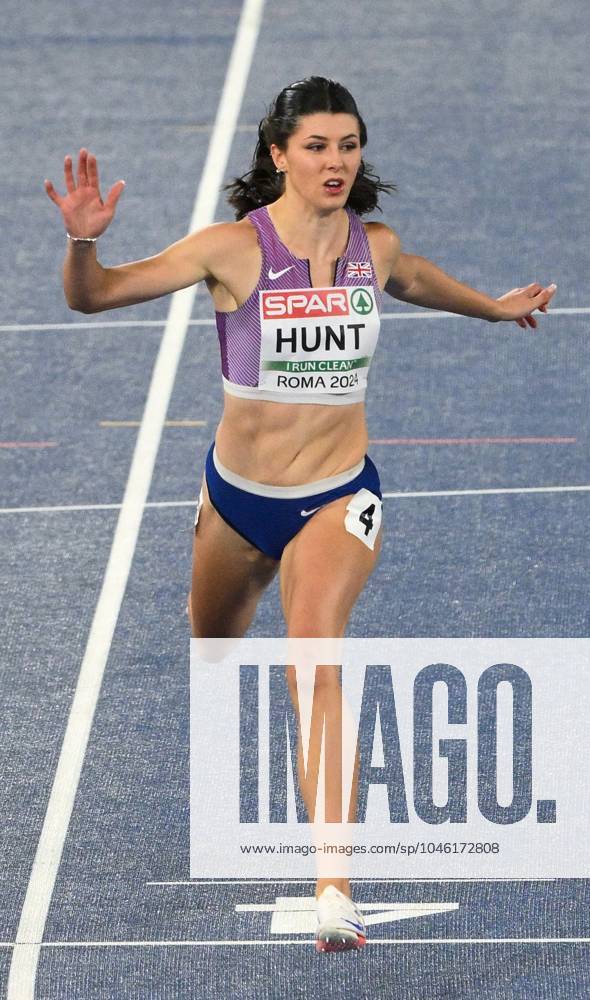 Amy Hunt of Great Britain competes in Women s Semifinal 100m race European Athletics Championships, Day Three, Athletics, Stadio Olimpico, Rome, Italy - 09 Jun 2024