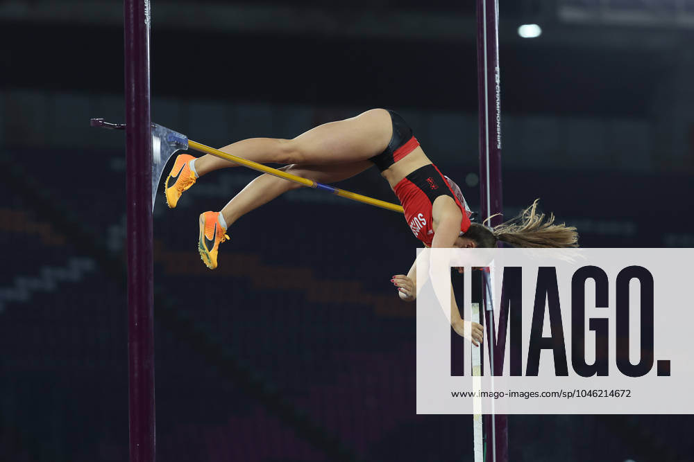 European Athletics Championships 2024 in Rome. Day 4 Rome, Italy 10.06.2024: Swiss Angelica MOSER compete and win gold medal during Pole Vault Women Final in European Athletics Championships 2024 at Olympic Stadium in Rome rome olympic stadium italy italy
