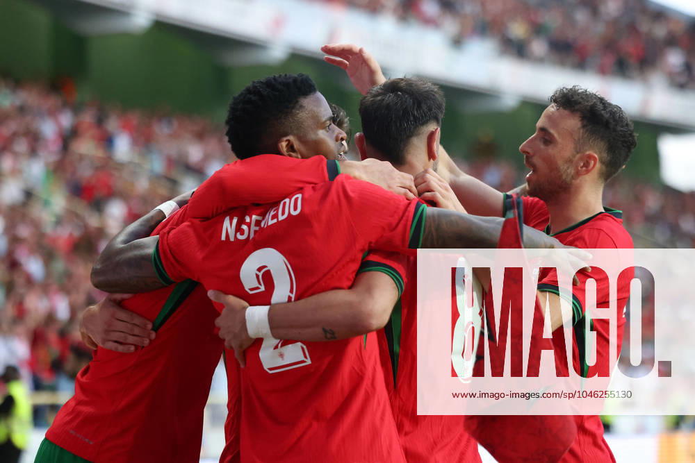 Portugal, Aveiro, 11 06 2024 EURO 2024 Friendly match before the UEFA EURO 2024 in Germany 2024 Portugal Ireland v l , Cristiano Ronaldo Portugal scores the goal for 2 0, Goal celebration, celebrate the goal