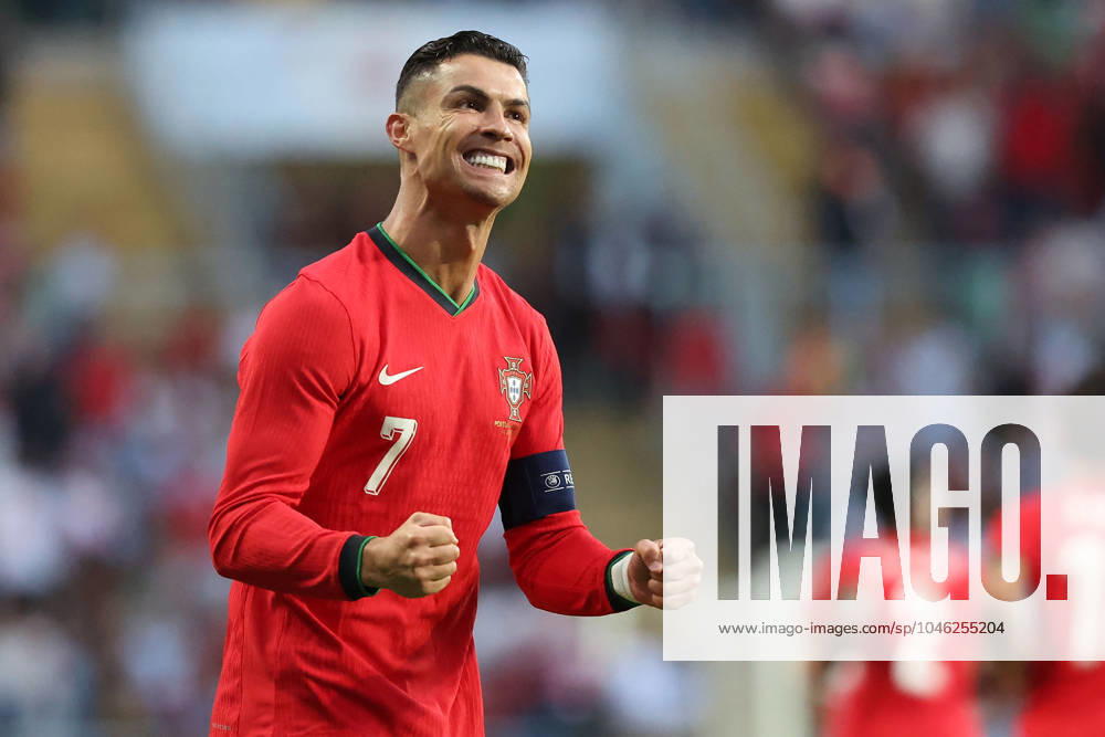 Portugal, Aveiro, 11 06 2024 EURO 2024 Friendly match before the UEFA EURO 2024 in Germany 2024 Portugal Ireland v l , Cristiano Ronaldo Portugal scores the goal for 2 0, Goal celebration, celebrate the goal