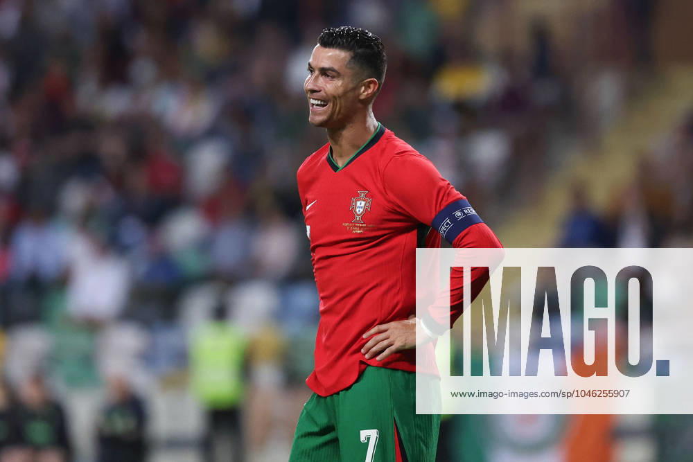 Portugal, Aveiro, 11 06 2024 EURO 2024 Friendly match before the UEFA EURO 2024 in Germany 2024 Portugal Ireland v l , Cristiano Ronaldo Portugal , laughs, disappointed, disappointed looking, dissapointed, sad, frustrated, frustrated, frustrated