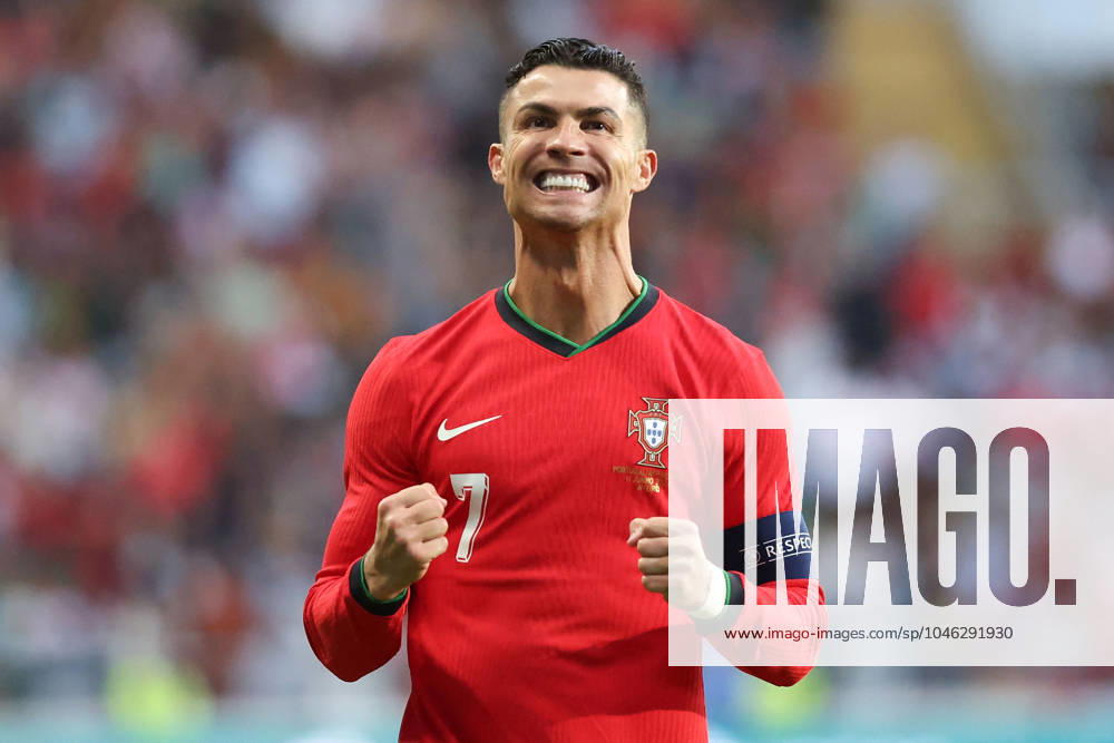 Portugal, Aveiro, 11 06 2024 EURO 2024 Friendly match before the UEFA EURO 2024 in Germany 2024 Portugal Ireland v l , Cristiano Ronaldo Portugal Torjubel, Goal celebration, celebrate the goal