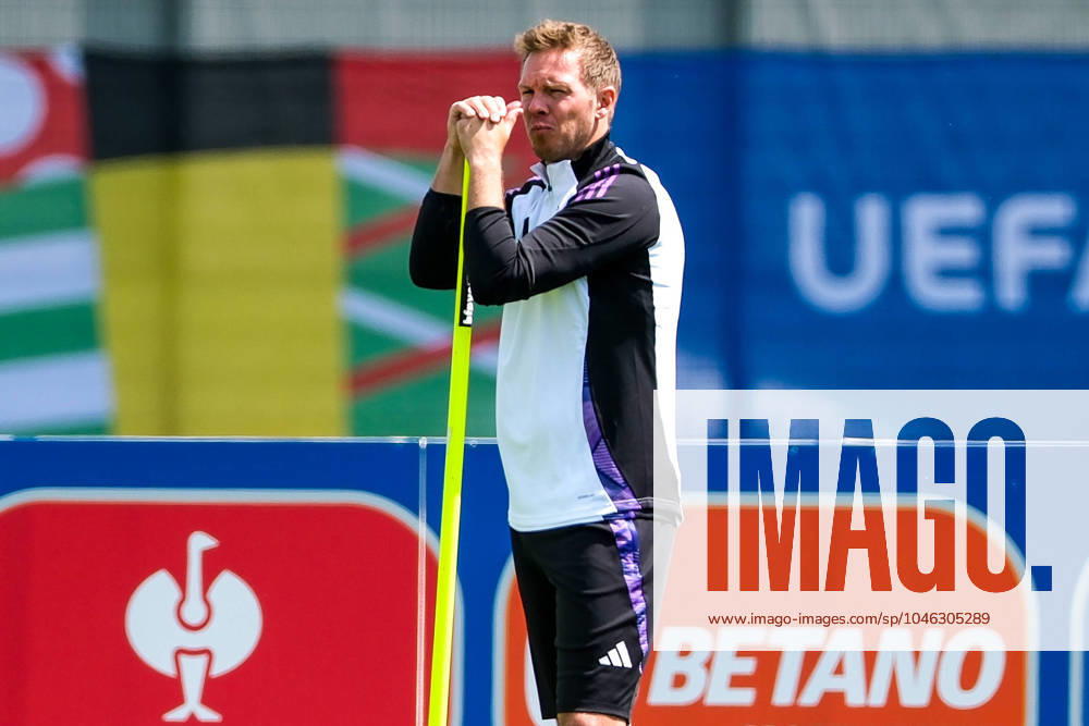 Julian Nagelsmann Germany , Coach , GER, Final training MD 1, Mens national team ahead of Germany vs. Scotland, UEFA European Championship 2024, Football, Herzogenaurach, 13 06 2024 GER, Final training MD 1, Mens national team ahead of Germany vs. Scotland, UEFA European Championship 2024, Football, Herzogenaurach, 13 06 2024 Herzogenaurach