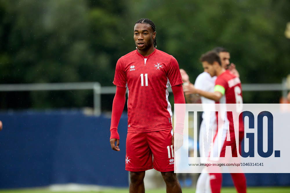 Malta v Greece - International Friendly, Länderspiel, Nationalmannschaft Paul Mbong of Malta is playing during the international soccer friendly match between Malta and Greece at the Untersberg-Arena, in Grodig, Austria, on June 11, 2024. Grödig Salzburg Austria