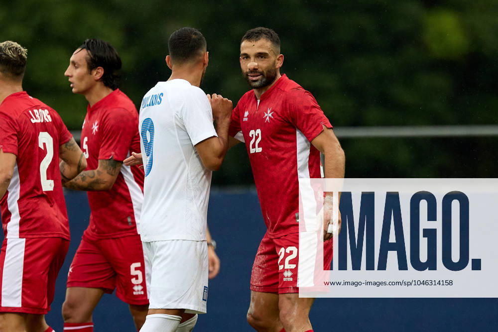 Malta v Greece - International Friendly, Länderspiel, Nationalmannschaft Zach Muscat of Malta is in action during the international soccer friendly match between Malta and Greece at the Untersberg-Arena, in Grodig, Austria, on June 11, 2024. Grödig Salzburg Austria