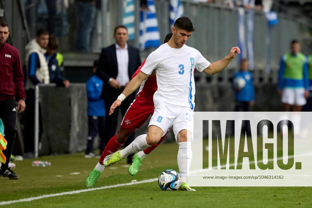 Malta v Greece - International Friendly, Länderspiel, Nationalmannschaft Konstantinos Koulierakis of Greece is playing during the international soccer friendly match between Malta and Greece at the Untersberg-Arena, in Grodig, Austria, on June 11, 2024. Grödig Salzburg Austria