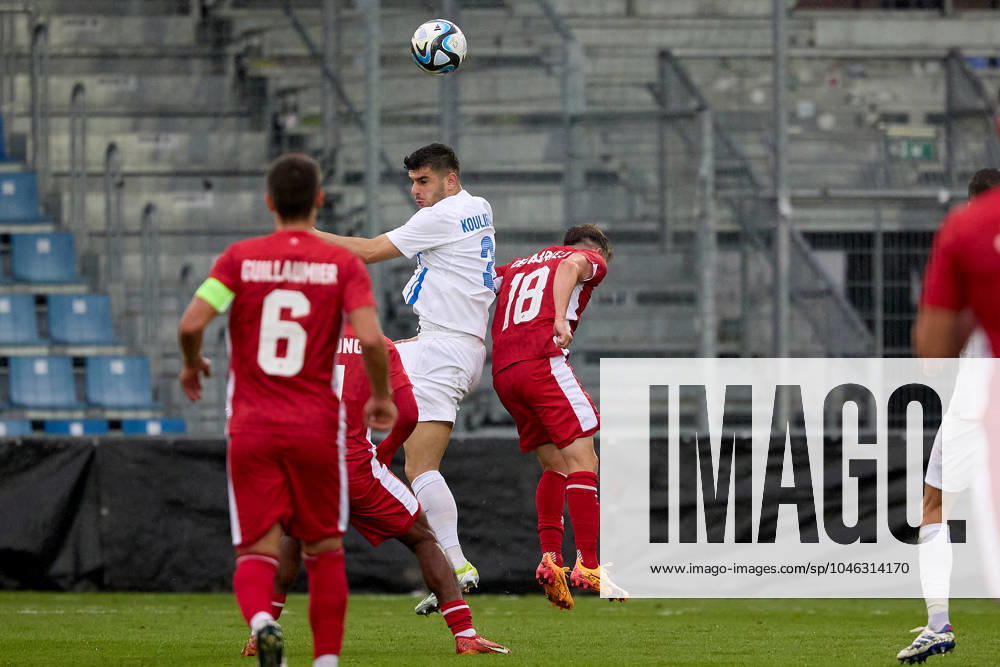 Malta v Greece - International Friendly, Länderspiel, Nationalmannschaft Konstantinos Koulierakis (C) of Greece is in action during the international soccer friendly match between Malta and Greece at the Untersberg-Arena, in Grodig, Austria, on June 11, 2024. Grödig Salzburg Austria