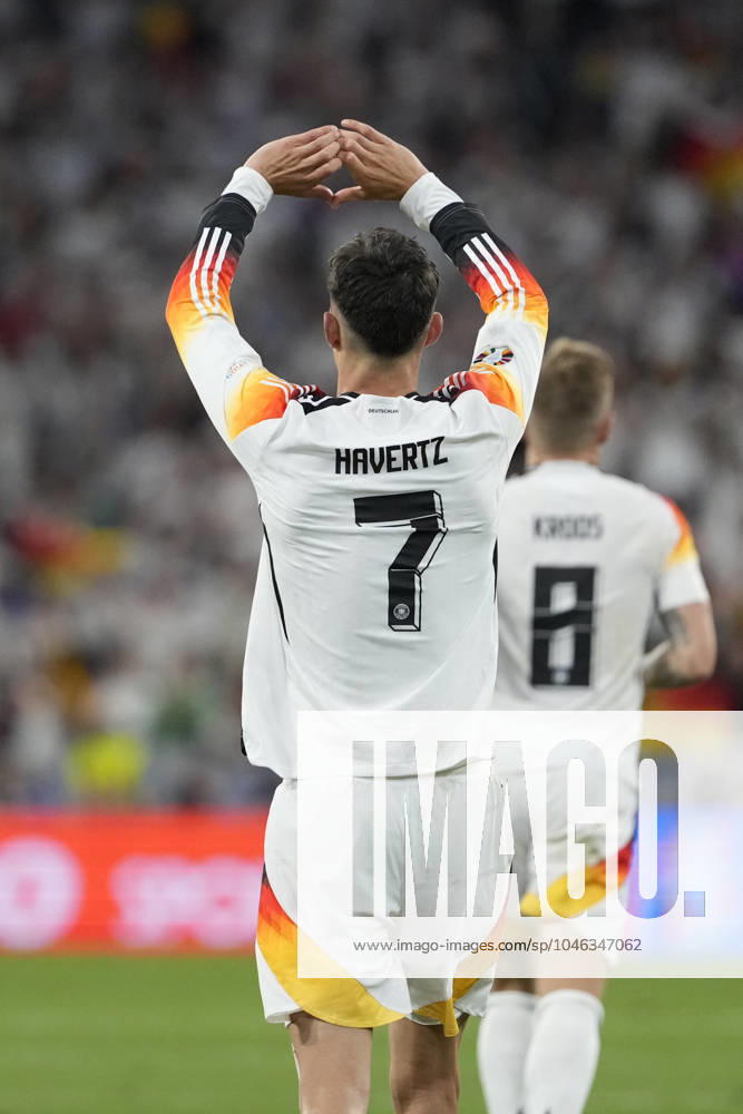 EURO 2024 - Matchday 1: Germany vs. Scotland Kai Havertz celebrates after scoring during the EURO 2024 Day 1 opening match between Germany and Scotland on 14 June 2024, at Munich Football Arena, in Munich, Germany Munich Munich Football Arena Germany