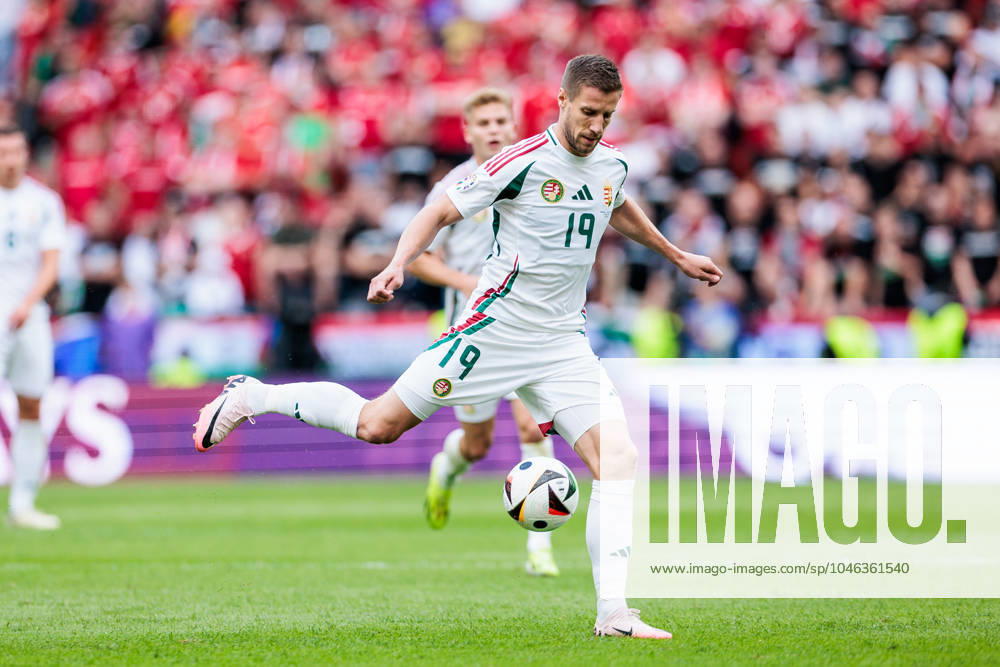 UEFA EURO 2024 Hungary Switzerland 14 06 2024 Barnabas Varga Hungary, 19 on the ball UEFA EURO 2024 Hungary Switzerland Cologne Stadium, Cologne on 15 06 2024