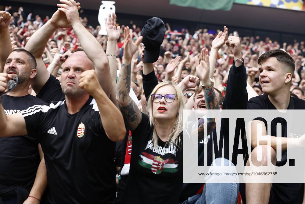 COLOGNE, RheinEnergie Stadium, 15-06-2024 , European Football Championship Euro2024, Group stage match no.2 between Hungary and Switzerland. Fans of Hungary Hungary - Switzerland (Euro2024) x25495181x