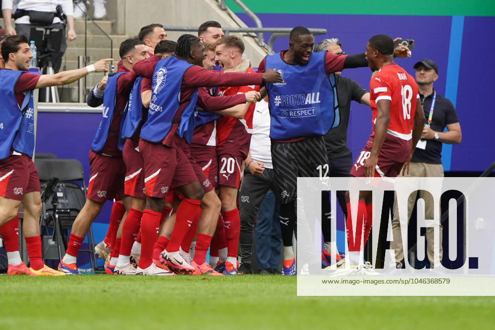 Football, UEFA Euro 2024, Euro 2024, group stage, Group A, Hungary Switzerland Cologne Stadium Swiss cheer