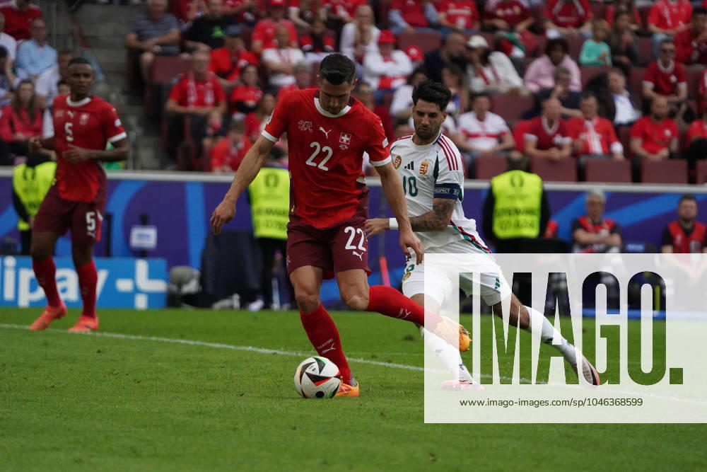 Football, UEFA Euro 2024, European Championship 2024, Group stage, Group A, Hungary Switzerland Cologne Stadium Fabian Fabian Schär Switzerland , Varga