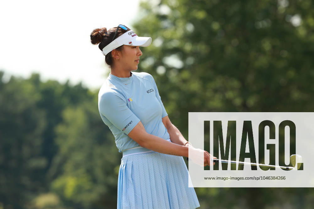 Meijer LPGA, Golf Damen Classic Alison Lee of the United States reacts to her putt on the 18th green during Day Three of the Meijer LPGA Classic for Simply Give golf tournament at Blythefield Country Club in Belmont, MI, USA Saturday, June 15, 2024. Belmont Michigan United States