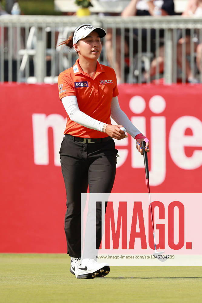 Meijer LPGA, Golf Damen Classic Atthaya Thitkul of Thailand completes Day Three of the Meijer LPGA Classic for Simply Give golf tournament at Blythefield Country Club in Belmont, MI, USA Saturday, June 15, 2024. Belmont Michigan United States