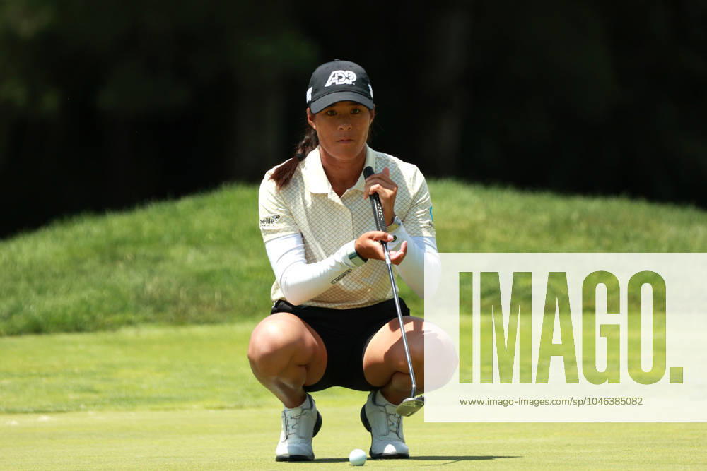 Meijer LPGA, Golf Damen Classic Celine Boutier of France lines up her putt on the 13th green during Day Three of the Meijer LPGA Classic for Simply Give golf tournament at Blythefield Country Club in Belmont, MI, USA Saturday, June 15, 2024. Belmont Michigan United States