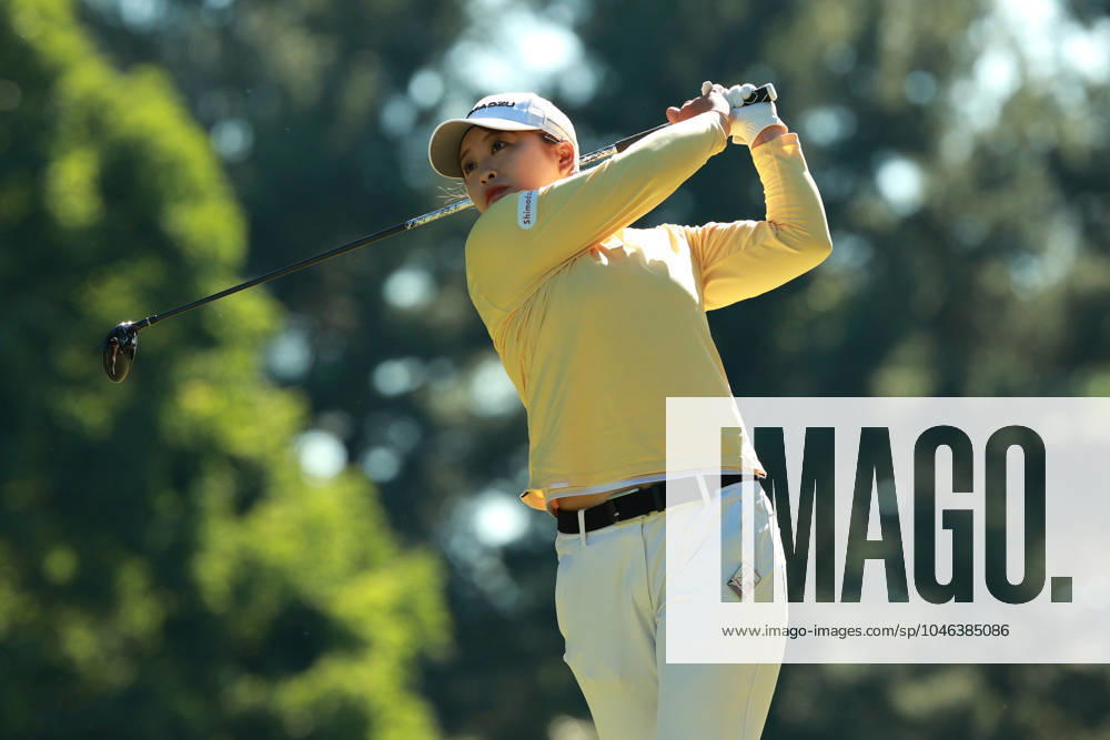 Meijer LPGA, Golf Damen Classic Mao Saigo of Japan tees off on the 6th hole during Day Three of the Meijer LPGA Classic for Simply Give golf tournament at Blythefield Country Club in Belmont, MI, USA Saturday, June 15, 2024. Belmont Michigan United States