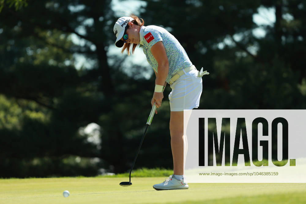 Meijer LPGA, Golf Damen Classic Leona Maguire of Ireland follows her putt on the 5th green during Day Three of the Meijer LPGA Classic for Simply Give golf tournament at Blythefield Country Club in Belmont, MI, USA Saturday, June 15, 2024. Belmont Michigan United States