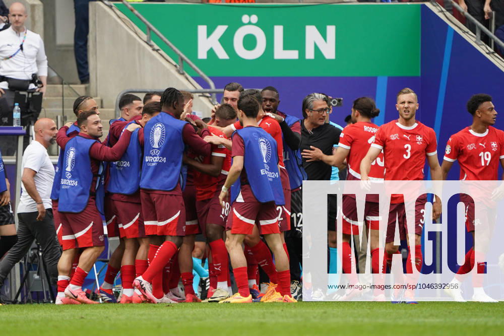 Football, UEFA Euro 2024, Euro 2024, group stage, Group A, Hungary Switzerland Cologne Stadium Swiss cheer