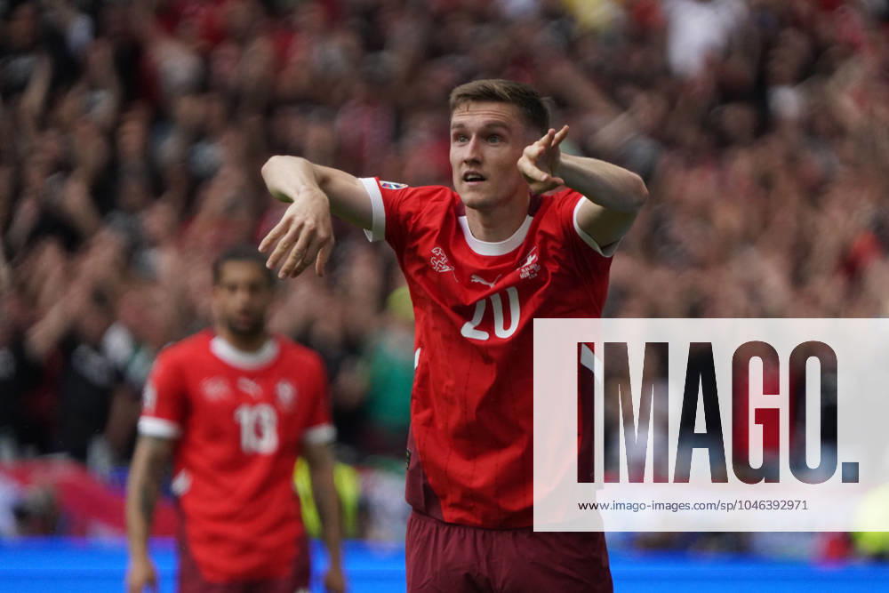 Football, UEFA Euro 2024, Euro 2024, Group stage, Group A, Hungary Switzerland Cologne Stadium Michel Aebischer Switzerland ,Action, Single image