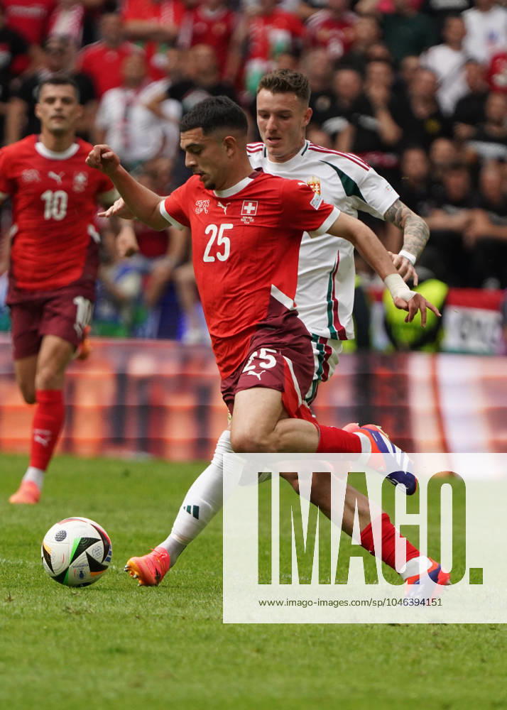 Football, UEFA Euro 2024, Euro 2024, Group stage, Group A, Hungary Switzerland Cologne Stadium Zeki Amdouni, Switzerland ,Action, Single image