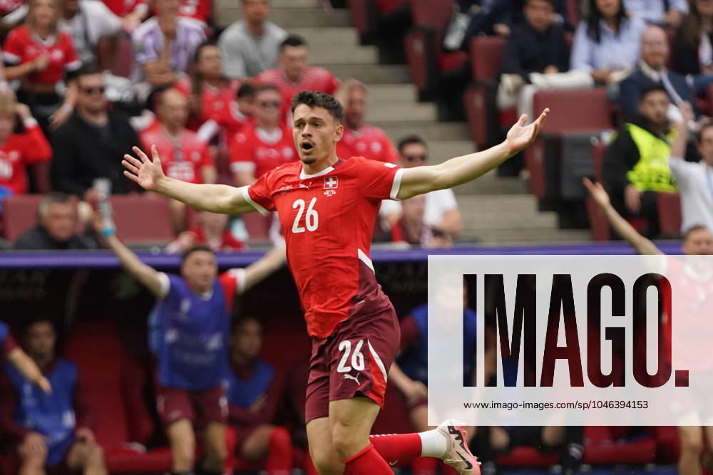 Football, UEFA Euro 2024, Euro 2024, Group stage, Group A, Hungary Switzerland Cologne Stadium Fabian Rieder Switzerland ,Action, Single image