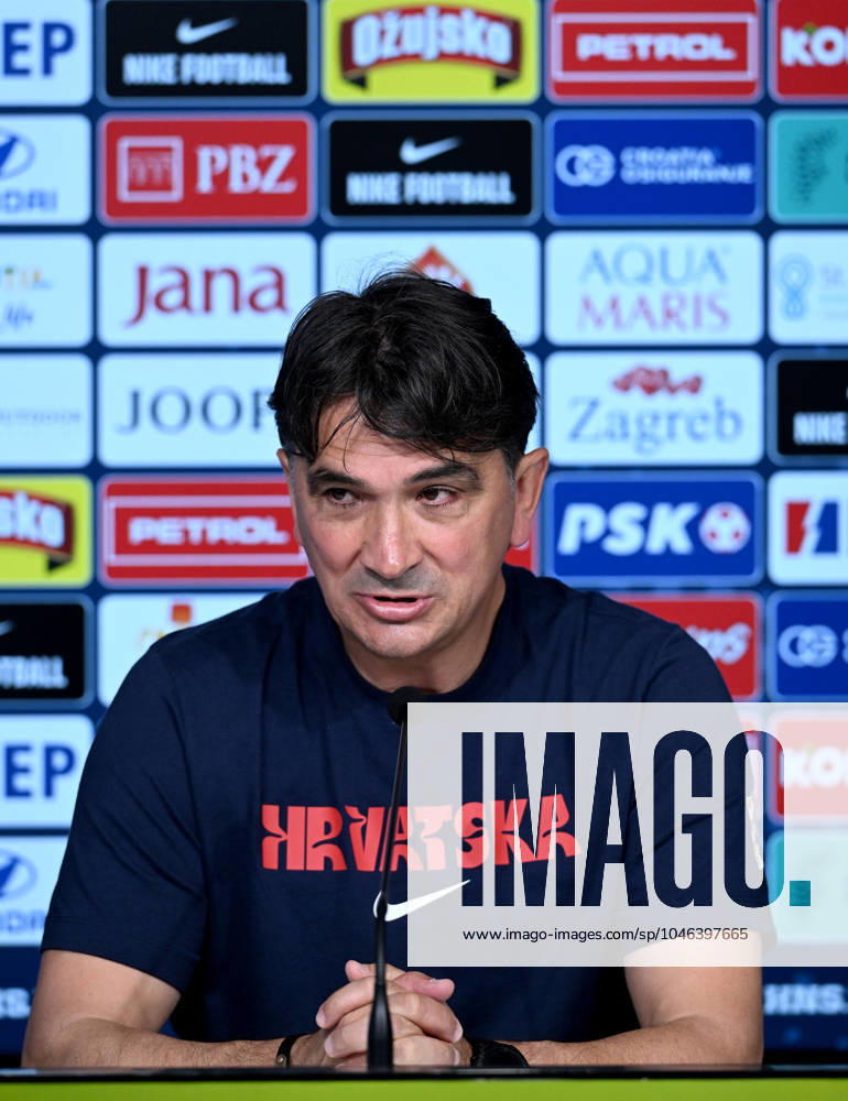 Croatia EURO 2024 press conference, PK, Pressekonferenz Zlatko Dalic, head coach of Croatia, attends a press conference of Croatia national team, Nationalteam at UEFA EURO, EM, Europameisterschaft,Fussball 2024 Croatia base camp in Neuruppin, Germany on June 16, 2024. MarkoxLukunic PIXSELL
