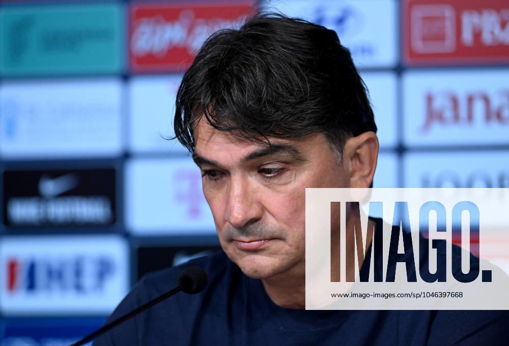 Croatia EURO 2024 press conference, PK, Pressekonferenz Zlatko Dalic, head coach of Croatia, attends a press conference of Croatia national team, Nationalteam at UEFA EURO, EM, Europameisterschaft,Fussball 2024 Croatia base camp in Neuruppin, Germany on June 16, 2024. MarkoxLukunic PIXSELL