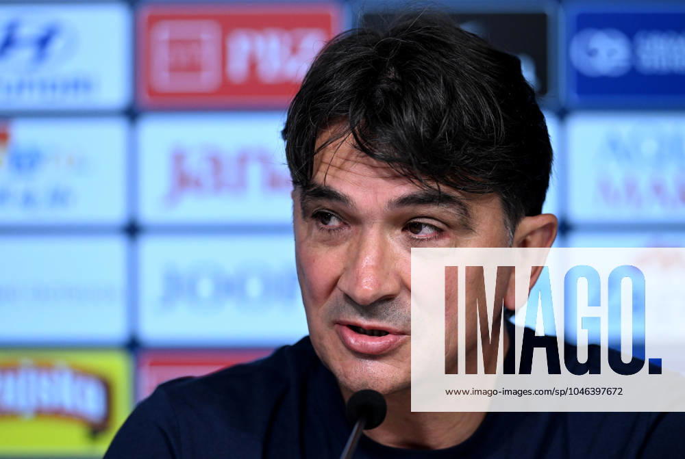 Croatia EURO 2024 press conference, PK, Pressekonferenz Zlatko Dalic, head coach of Croatia, attends a press conference of Croatia national team, Nationalteam at UEFA EURO, EM, Europameisterschaft,Fussball 2024 Croatia base camp in Neuruppin, Germany on June 16, 2024. MarkoxLukunic PIXSELL