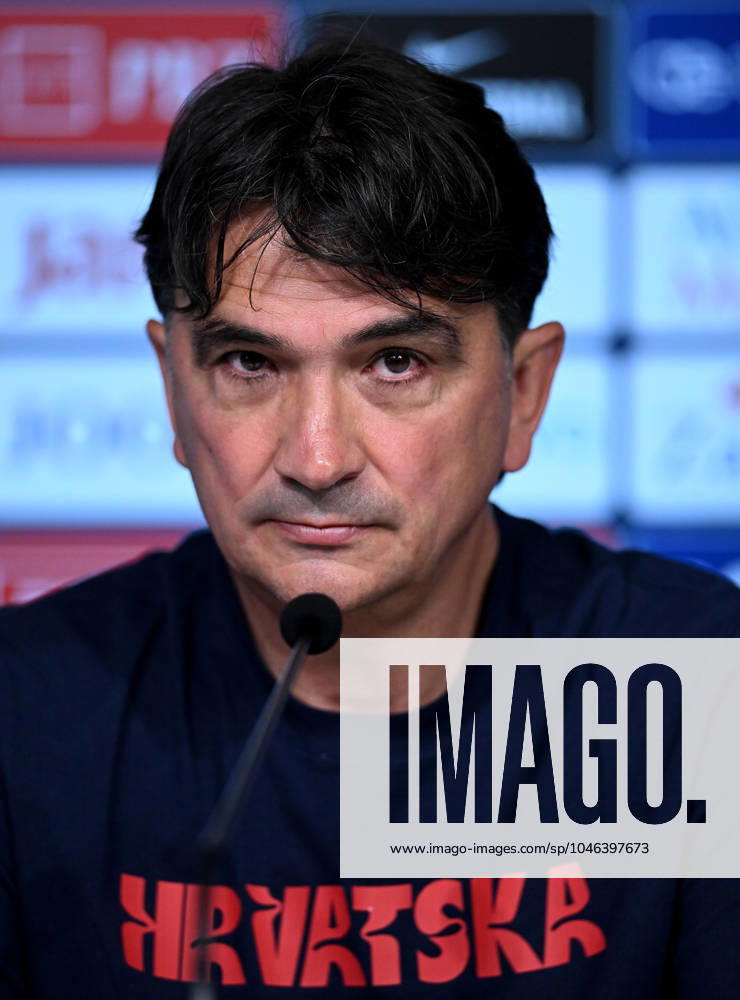 Croatia EURO 2024 press conference, PK, Pressekonferenz Zlatko Dalic, head coach of Croatia, attends a press conference of Croatia national team, Nationalteam at UEFA EURO, EM, Europameisterschaft,Fussball 2024 Croatia base camp in Neuruppin, Germany on June 16, 2024. MarkoxLukunic PIXSELL