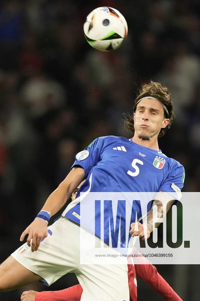 Italys Riccardo Calafiori during the Euro 2024 soccer match between Italy and Albania at the Signal Iduna Park stadium, Dortmund, Germany - Friday 15 , June , 2024. - Soccer .