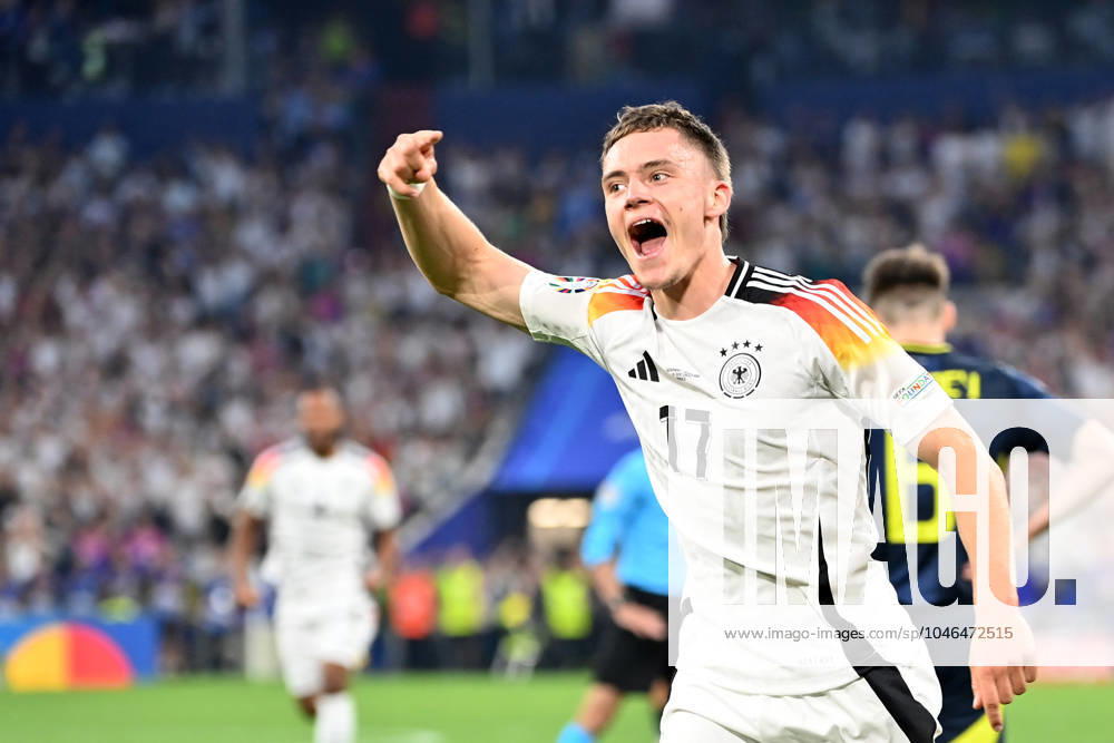 European Football Championship 2024, Germany Scotland, v l goal celebration after the goal celebrating the goal celebrate 0 1 by 1 0 by Florian Wirtz German National Football Team DFB Munich