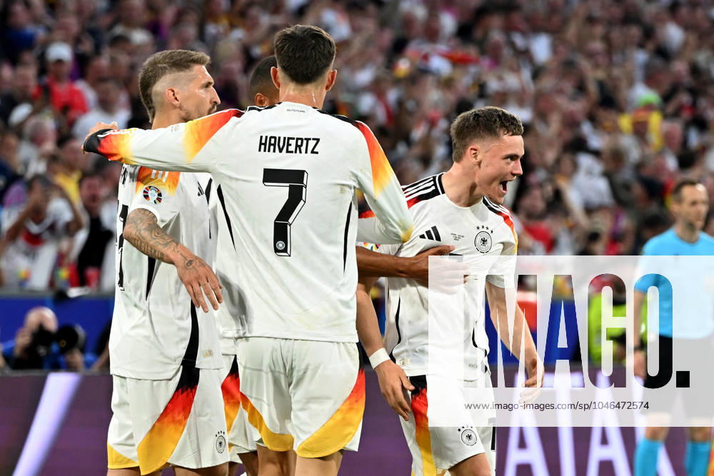 European Football Championship 2024, Germany Scotland, v l Goal celebration after the goal to celebrate the goal celebrate 1 0 by Florian Wirtz German national football team DFB Munich
