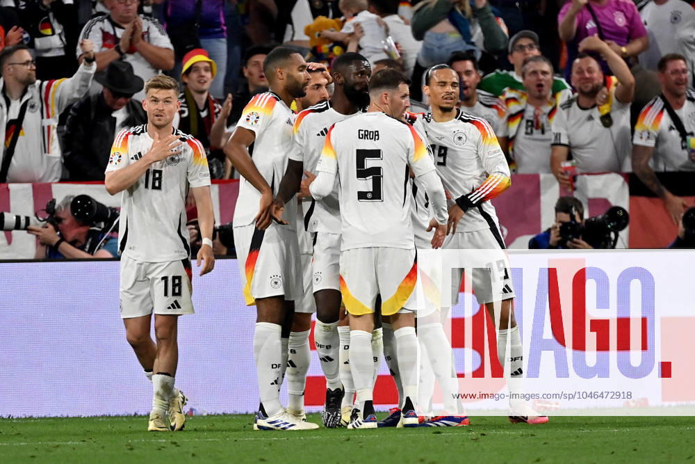 Football EM 2024, Germany Scotland, v l goal celebration after the goal to celebrate the goal celebrate 5 1 by Emre Can German national football team DFB Munich