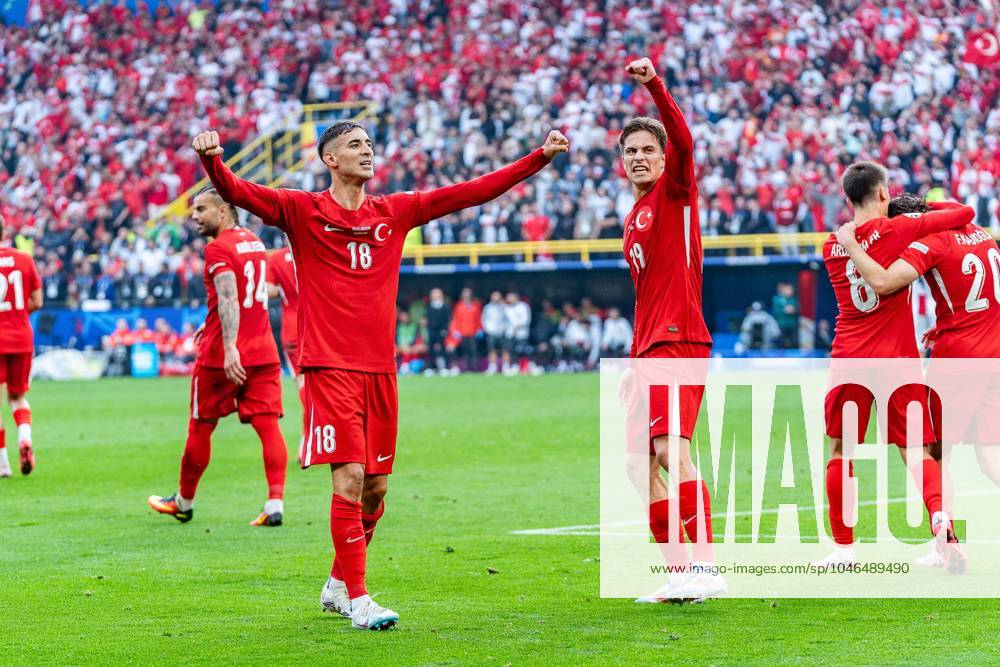 Goal for 1 0 by Mert Muelduer Turkey, 18 here Arda Gueler Turkey, 8 Turkey vs Georgia, Men, Football, Matchday 1, EURO 2024, 18 06 2024, European Championship, Group F Turkey vs Georgia, Men, Football, Matchday 1, EURO 2024, 18 06 2024, European Championship, Group F Dortmund