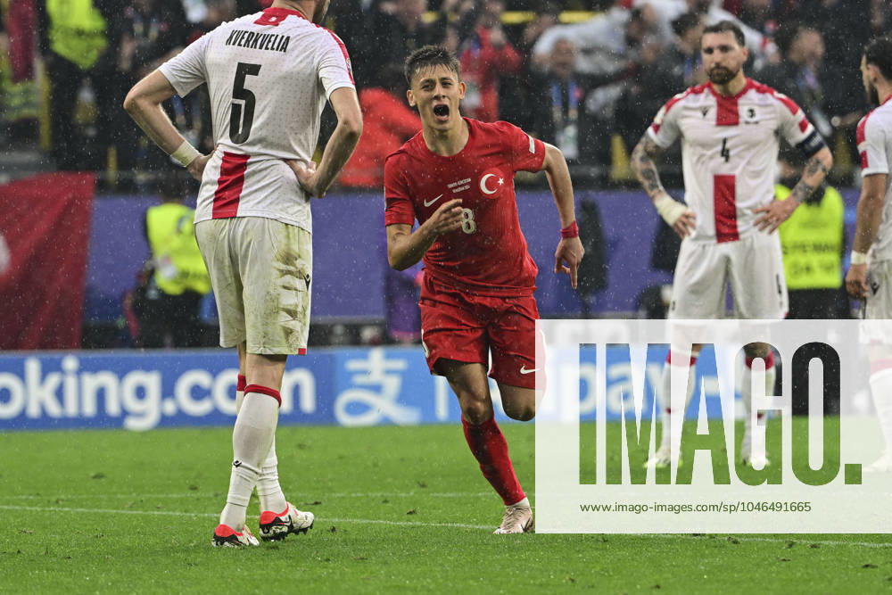 Goal celebration for 2 1 by Arda Gueler 8 Turkey , Turkey vs Georgia, Football, UEFA Euro 2024, Group stage, Matchday 1, 18 06 2024 Dortmund Nordrhein Westfalen Germany