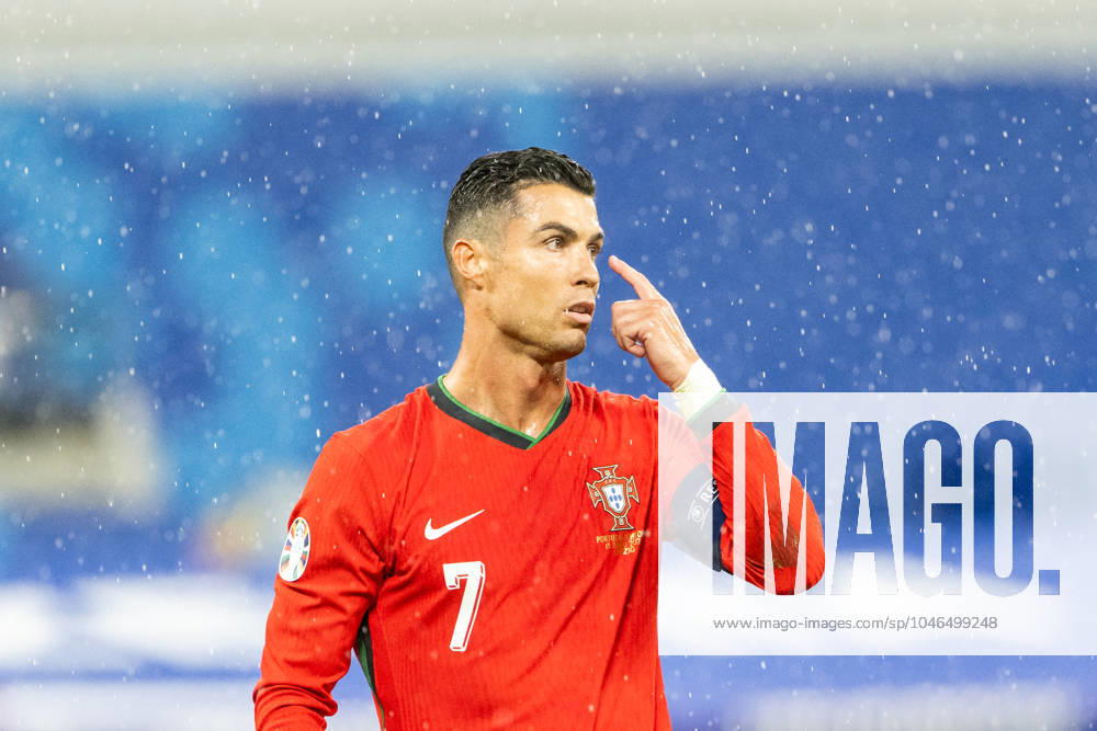 Portugal v Czech Republic, UEFA EURO, EM, Europameisterschaft,Fussball 2024, Leipzig, Germany Leipzig, Germany. 18th, June 2024. Cristiano Ronaldo (7) of Portugal seen during the UEFA Euro 2024 match in Group F between Portugal and Czech Republic at Red Bull Arena in Leipzig. Leipzig Germany