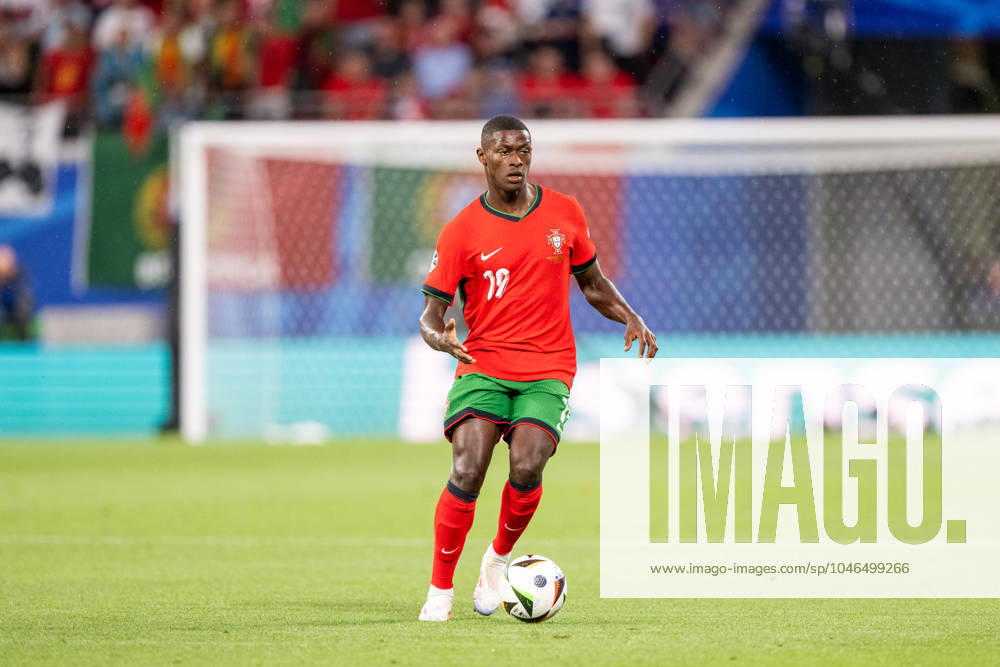 Portugal v Czech Republic, UEFA EURO, EM, Europameisterschaft,Fussball 2024, Leipzig, Germany Leipzig, Germany. 18th, June 2024. Nuno Mendes (19) of Portugal seen during the UEFA Euro 2024 match in Group F between Portugal and Czech Republic at Red Bull Arena in Leipzig. Leipzig Germany