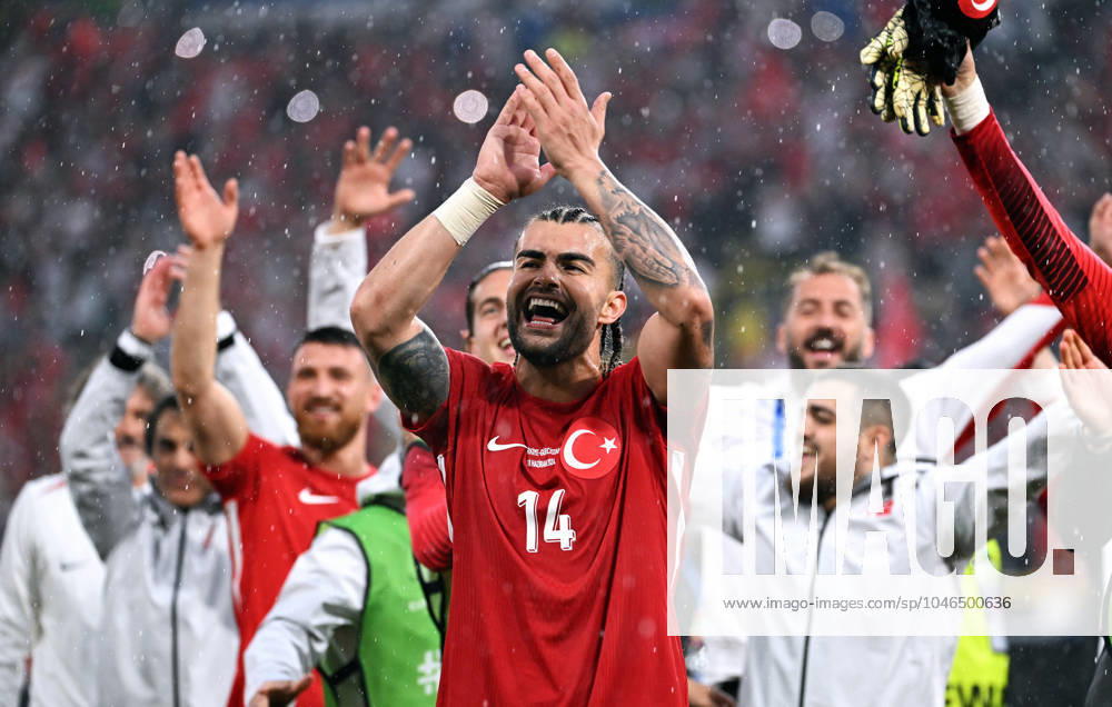 Football, European Championship, EURO 2024, Group F, Signal Iduna Park Dortmund Turkey Georgia 3 1 Final cheer Abdülkerim Bardakci TUR Cheers, joy, action