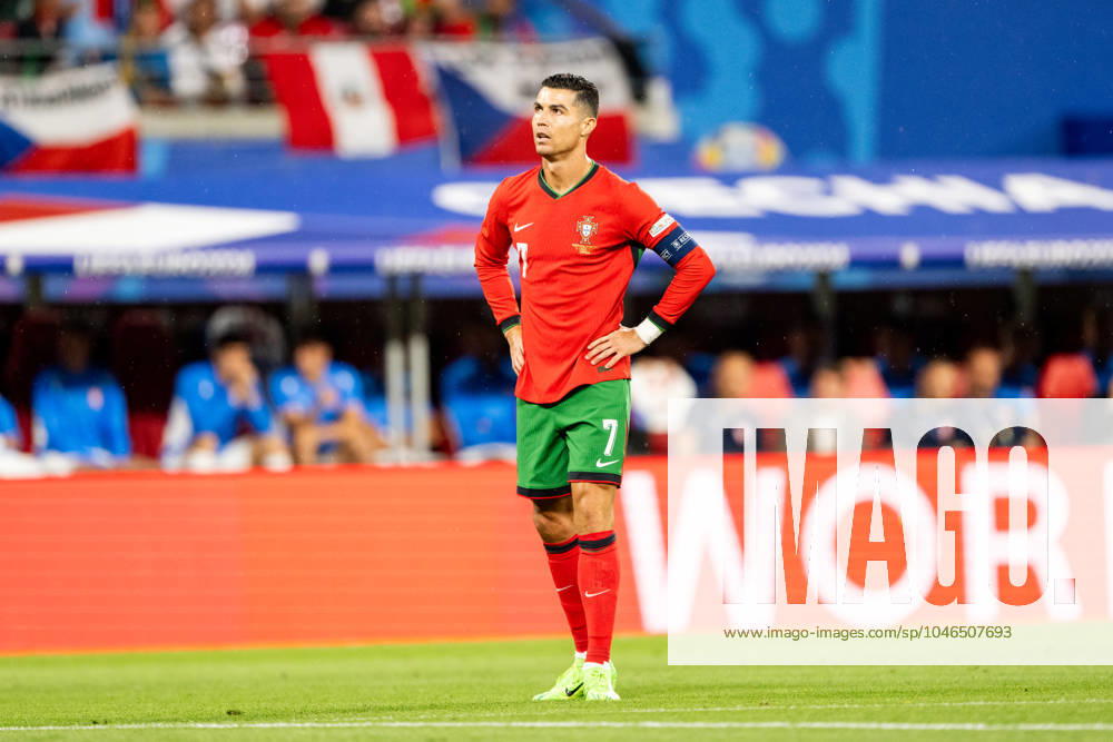 Portugal v Czech Republic, UEFA EURO, EM, Europameisterschaft,Fussball 2024, Leipzig, Germany Leipzig, Germany. 18th, June 2024. Cristiano Ronaldo (7) of Portugal seen during the UEFA Euro 2024 match in Group F between Portugal and Czech Republic at Red Bull Arena in Leipzig. Leipzig Germany