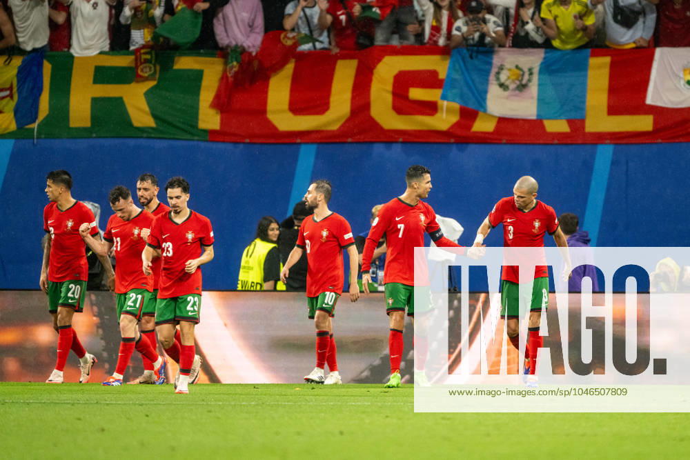 Portugal v Czech Republic, UEFA EURO, EM, Europameisterschaft,Fussball 2024, Leipzig, Germany Leipzig, Germany. 18th, June 2024. Celebration after Portugal scores for 2-1 byt the goal is disallowed during the UEFA Euro 2024 match in Group F between Portugal and Czech Republic at Red Bull Arena in Leipzig. Leipzig Germany