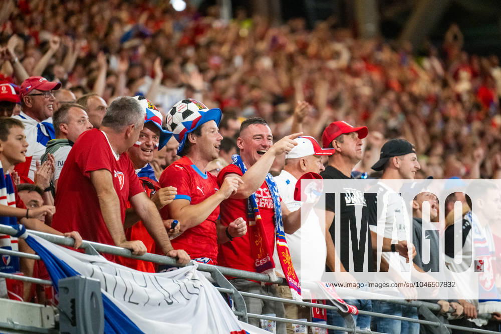 Portugal v Czech Republic, UEFA EURO, EM, Europameisterschaft,Fussball 2024, Leipzig, Germany Leipzig, Germany. 18th, June 2024. Football fans of Czech Republic seen on the stands during the UEFA Euro 2024 match in Group F between Portugal and Czech Republic at Red Bull Arena in Leipzig. Leipzig Germany